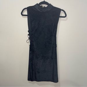 Windsor Lace-up Dress Black sz M Velvet